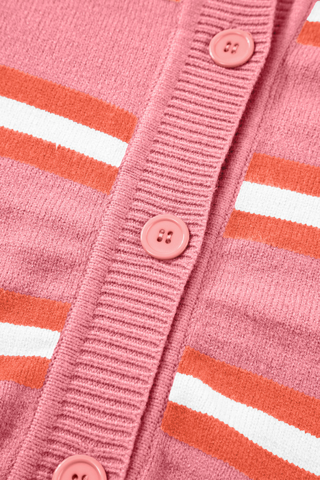 Love Kuza - Candy Pop Striped Cardigan