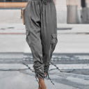 Gray Size 8 Love Kuza Satin Adventure Cargo Pants