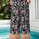 Black Large Love Kuza Bloomtrail Palazzo Pants