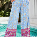 Blue Medium Love Kuza Bloomtrail Palazzo Pants