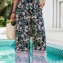 Navy Medium Love Kuza Bloomtrail Palazzo Pants