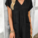 Black Large Love Kuza Frameback Romper