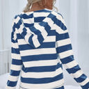 Navy Small Love Kuza Striped Serenity Hoodie Set