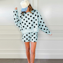  Love Kuza - Minty Blue Dot Lounge Set