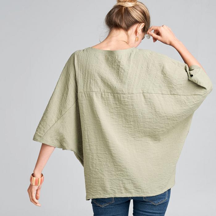 SALE!  Last Piece - Size S - Love Kuza Tucked Kimono Top