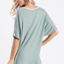  SALE!  Last Piece - Size L - The Crossed Leopard Blocks Tee