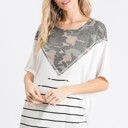  SALE!  Last Piece - Size M - The Crossed Camo Blocks Tee