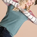  SALE!  Last Piece - Size S - Paisley Colorblock Top