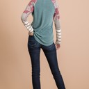  SALE!  Last Piece - Size S - Paisley Colorblock Top