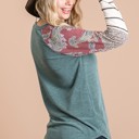  SALE!  Last Piece - Size S - Paisley Colorblock Top