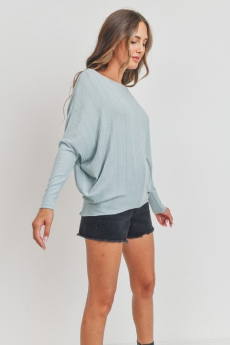 Love Kuza Belong - Misty Drift Dolman Top