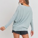  Love Kuza Belong - Misty Drift Dolman Top
