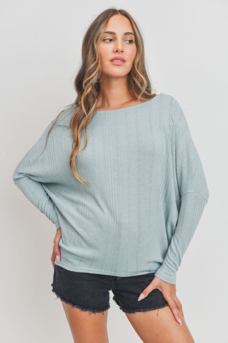 Love Kuza Belong - Misty Drift Dolman Top