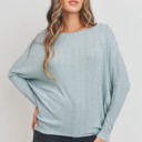  Love Kuza Belong - Misty Drift Dolman Top