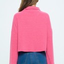  Love Kuza Belong - Bubblegum Bliss Cropped Turtleneck