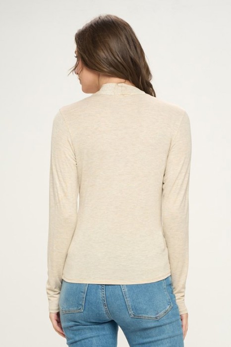 Love Kuza Belong - Oatmeal Grace Wrap Top