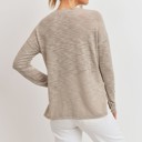 Love Kuza Belong - Sandstone Ease Henley Top