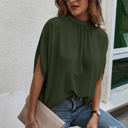 Olive Small Love Kuza Luxe Drapes Blouse