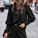 Black Small Love Kuza Buttoned Grace Blouse