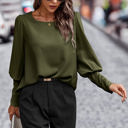 Olive Large Love Kuza Buttoned Grace Blouse