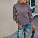  Love Kuza Mock Neck Classic Sweater