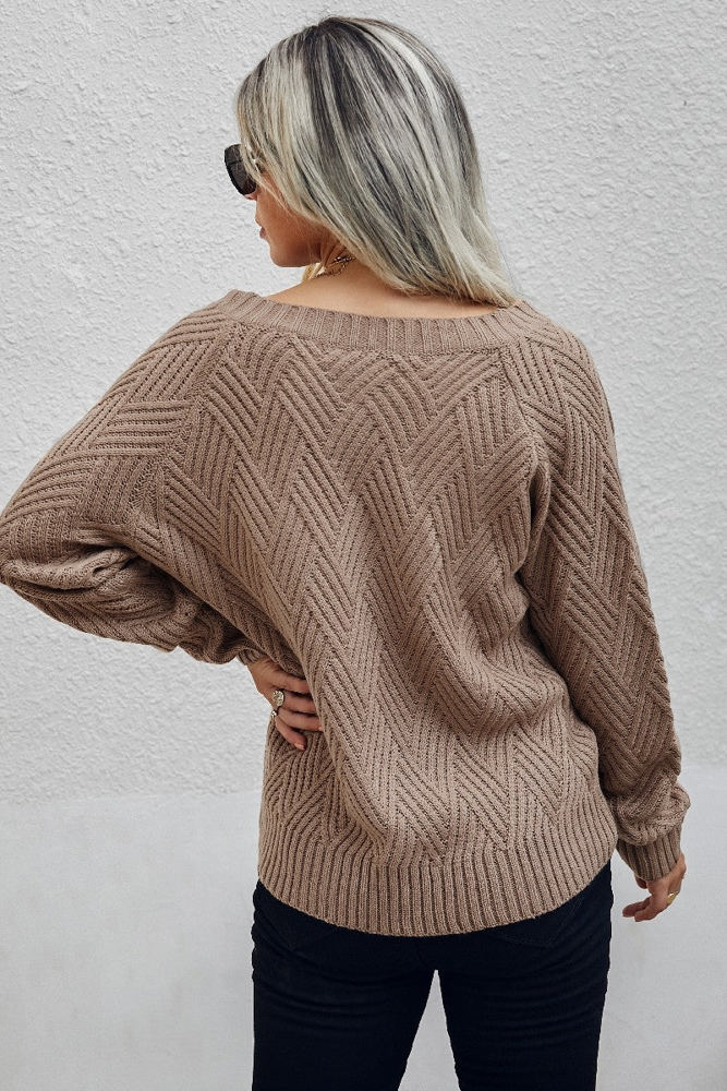 Love Kuza Zigzag Knit Sweater