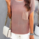 Mauve Small Love Kuza Easy Breezy Pocketed Knit