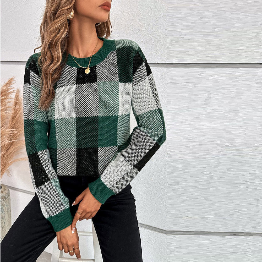 Love Kuza Checkmate Light Knitted Sweater