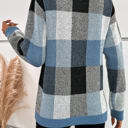 Blue Small Love Kuza Checkmate Light Knitted Sweater