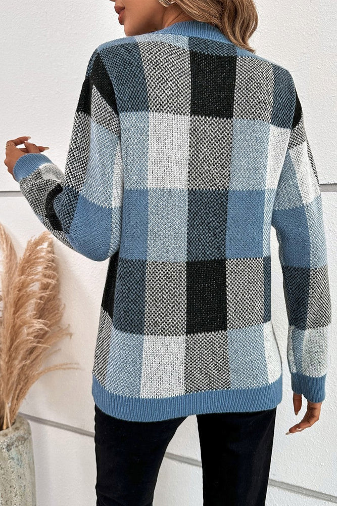 Love Kuza Checkmate Light Knitted Sweater