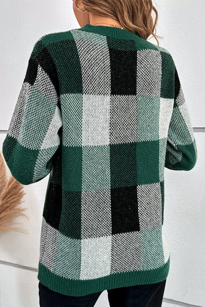 Love Kuza Checkmate Light Knitted Sweater