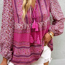 Pink Small Love Kuza Boho Bloom Babydoll Blouse