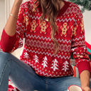 Red Medium Love Kuza Festive Treats Sweater