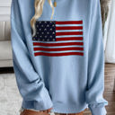 Blue Large Love Kuza Patriotic Charm Sweater