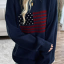 Navy Small Love Kuza Patriotic Charm Sweater