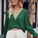 Green Small Love Kuza Elegance in Stitches Blouse