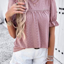 Mauve Small Love Kuza Lacy Whimsy Blouse