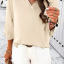 Beige Medium Love Kuza Effortless Flow Sweater