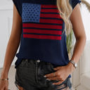 Navy Large Love Kuza Freedom Threads Top