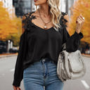 Black Large Love Kuza Laced Radiance Blouse