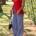 Red Medium Love Kuza Breezelinen Vest
