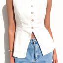 White XL Love Kuza Breezelinen Vest
