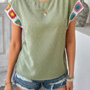 Green Large Love Kuza Crochetwork Charm Top