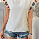 White Medium Love Kuza Crochetwork Charm Top