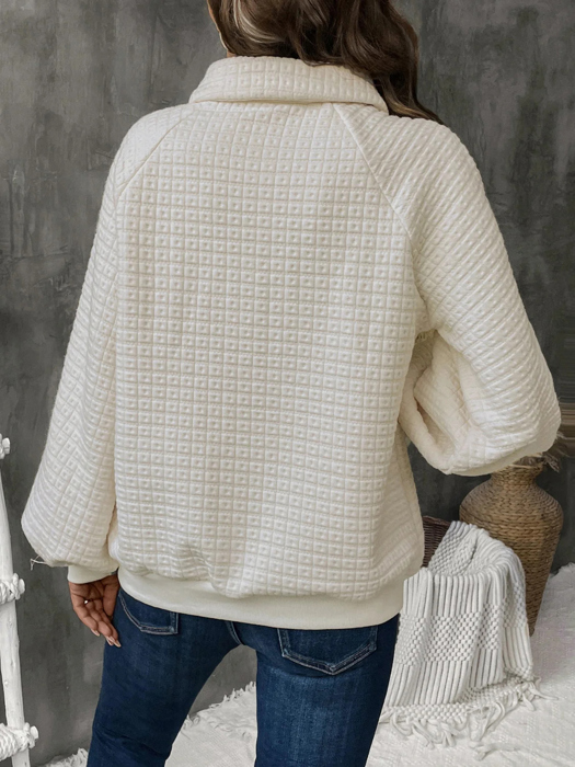 Love Kuza - Cloud Nine Waffle Pullover Sweater