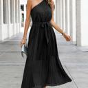  Love Kuza One Shoulder Pleated Maxi Dress