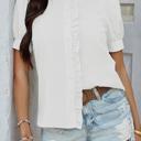  Love Kuza Ruffle Charm Seersucker Blouse