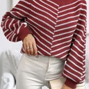  Love Kuza Striped Haven Knit Pullover Sweater