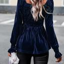  Love Kuza Velvet Peplum Top