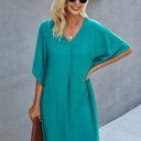  Love Kuza V Neck Dolman Sleeves Dress